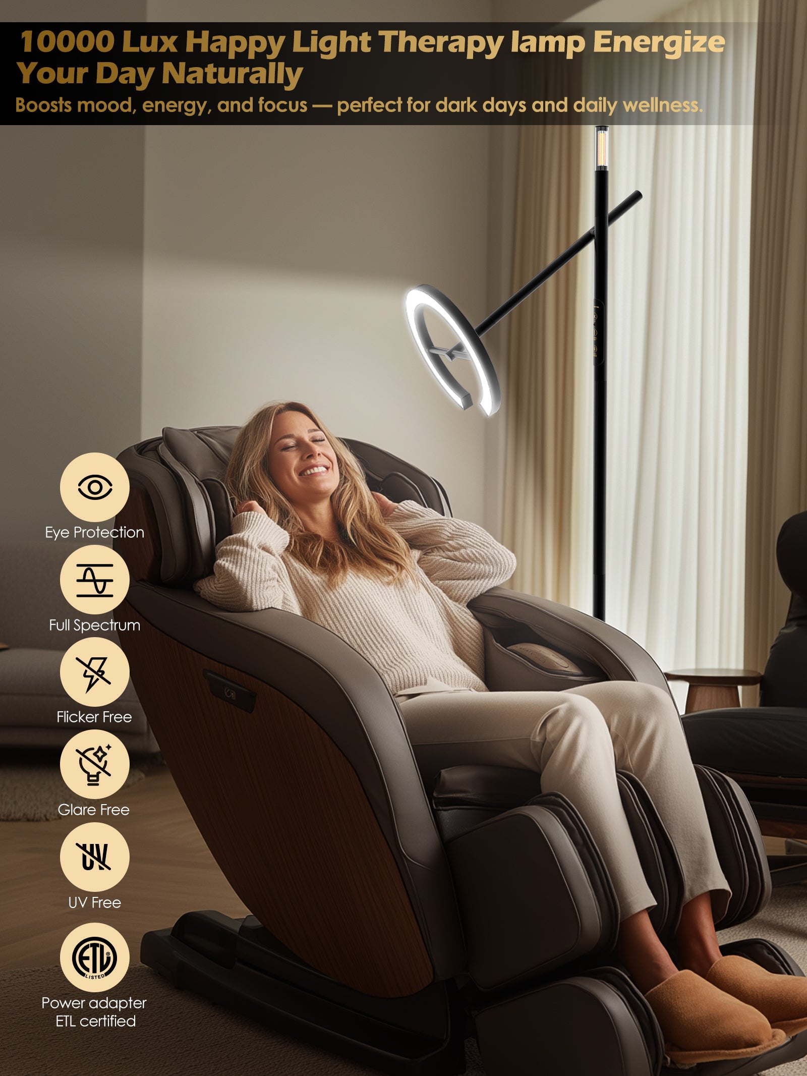 Smart Home Floor Lamp-H1 With APP Control & Stepless Dimmable