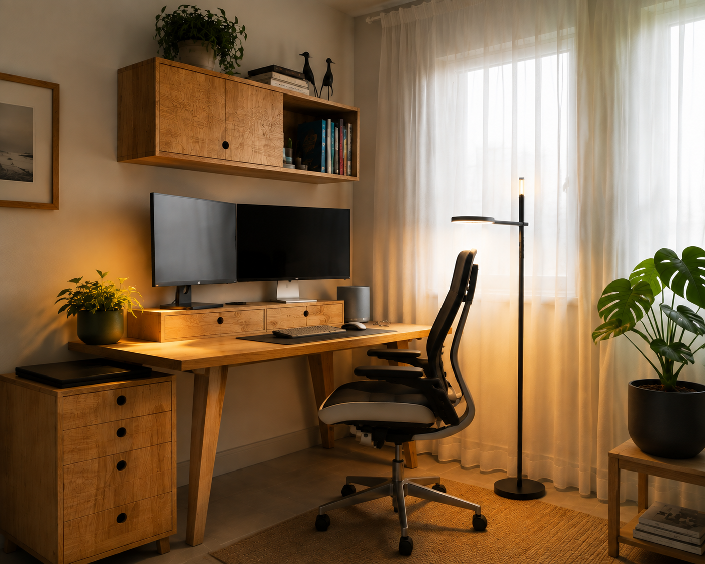 Small Home Office Ideas: Create a Cozy WFH Workspace With Lighting