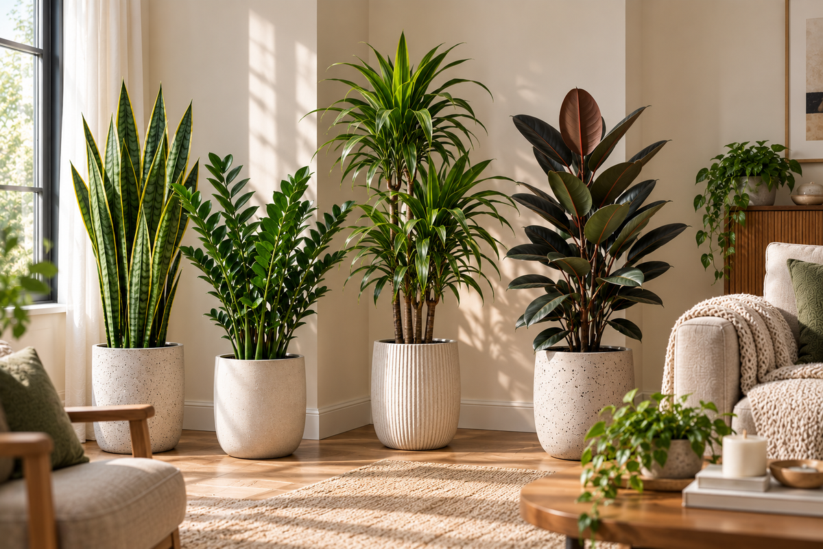 Best Tall Indoor Plants for Low-Light Living Room Corners