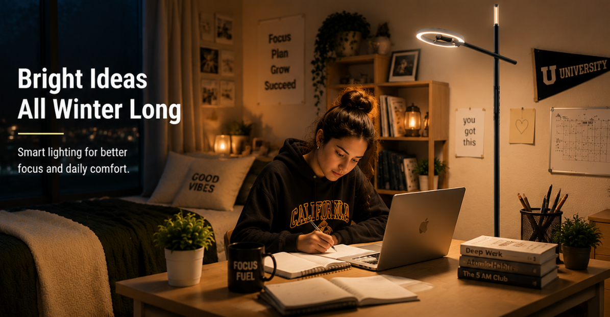 The Best Light for Studying in Winter: How Smart Lighting Supports College Students