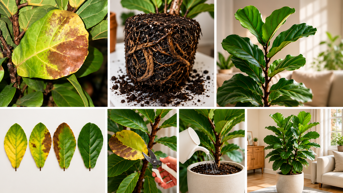 Fiddle Leaf Fig Brown Spots & Yellow Leaves: Causes and Fixes