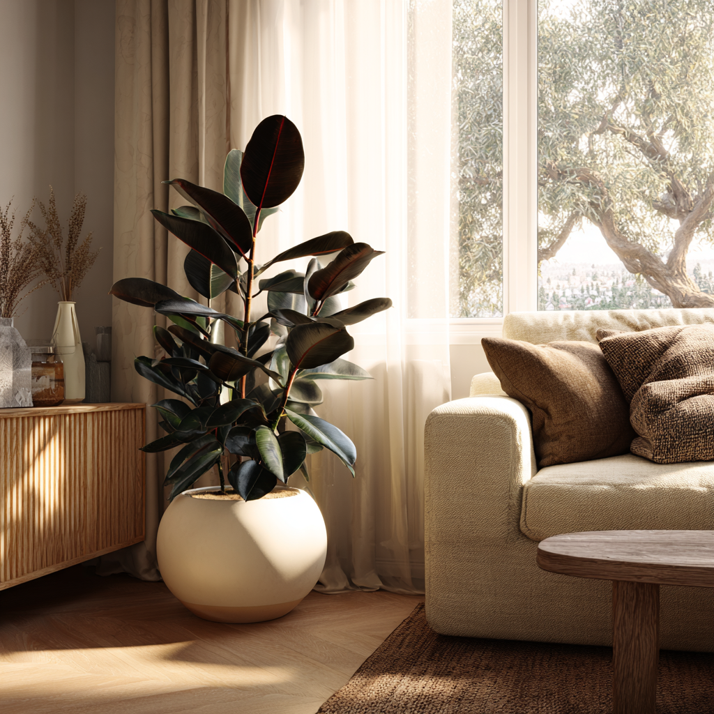 Rubber Plant Care Guide — How to Grow a Healthy Rubber Plant Indoors with Smart Grow Lights
