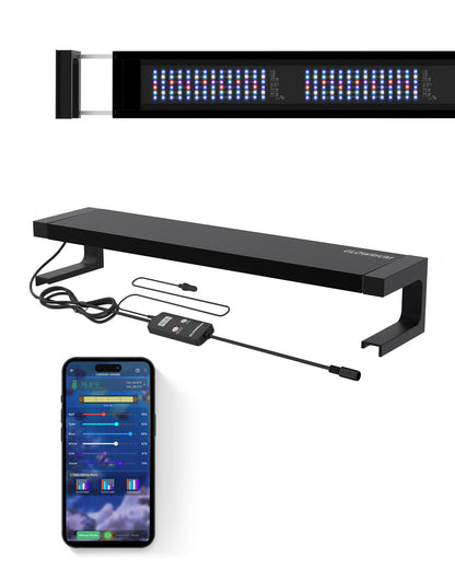 Smart Reef Coral Light Saltwater Aquarium Light App with Bluetooth + WiFi Dual Control-A2