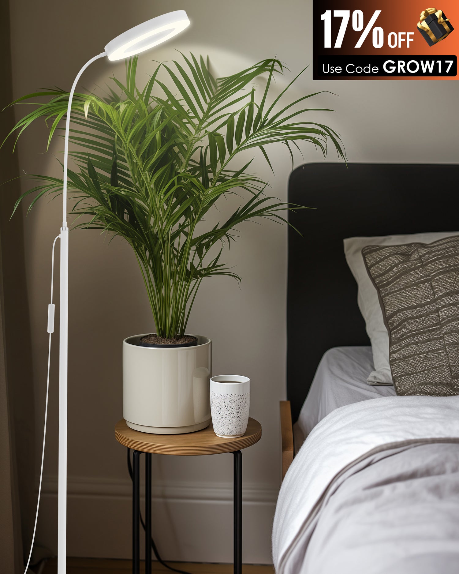 GLOWRIUM®20W Grow Light Full Spectrum LED Floor Plant Light for Indoor Plants-G2