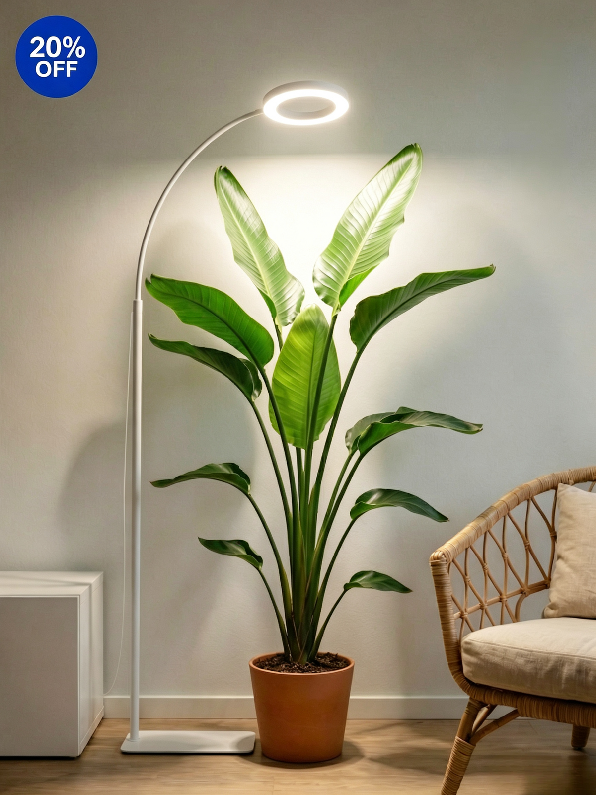 GLOWRIUM G2 | 36W LED Pflanzenlampe Vollspektrum, Standfuß