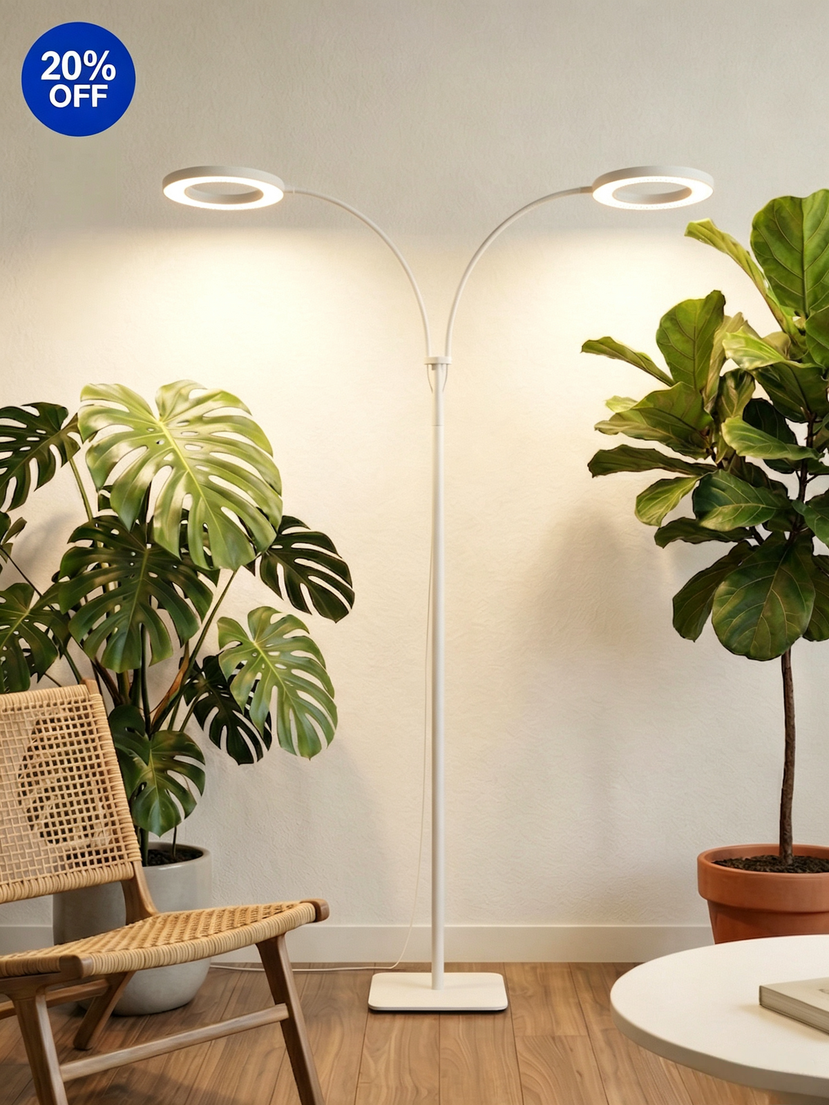 GLOWRIUM G2 | 36W LED Pflanzenlampe Vollspektrum, Standfuß