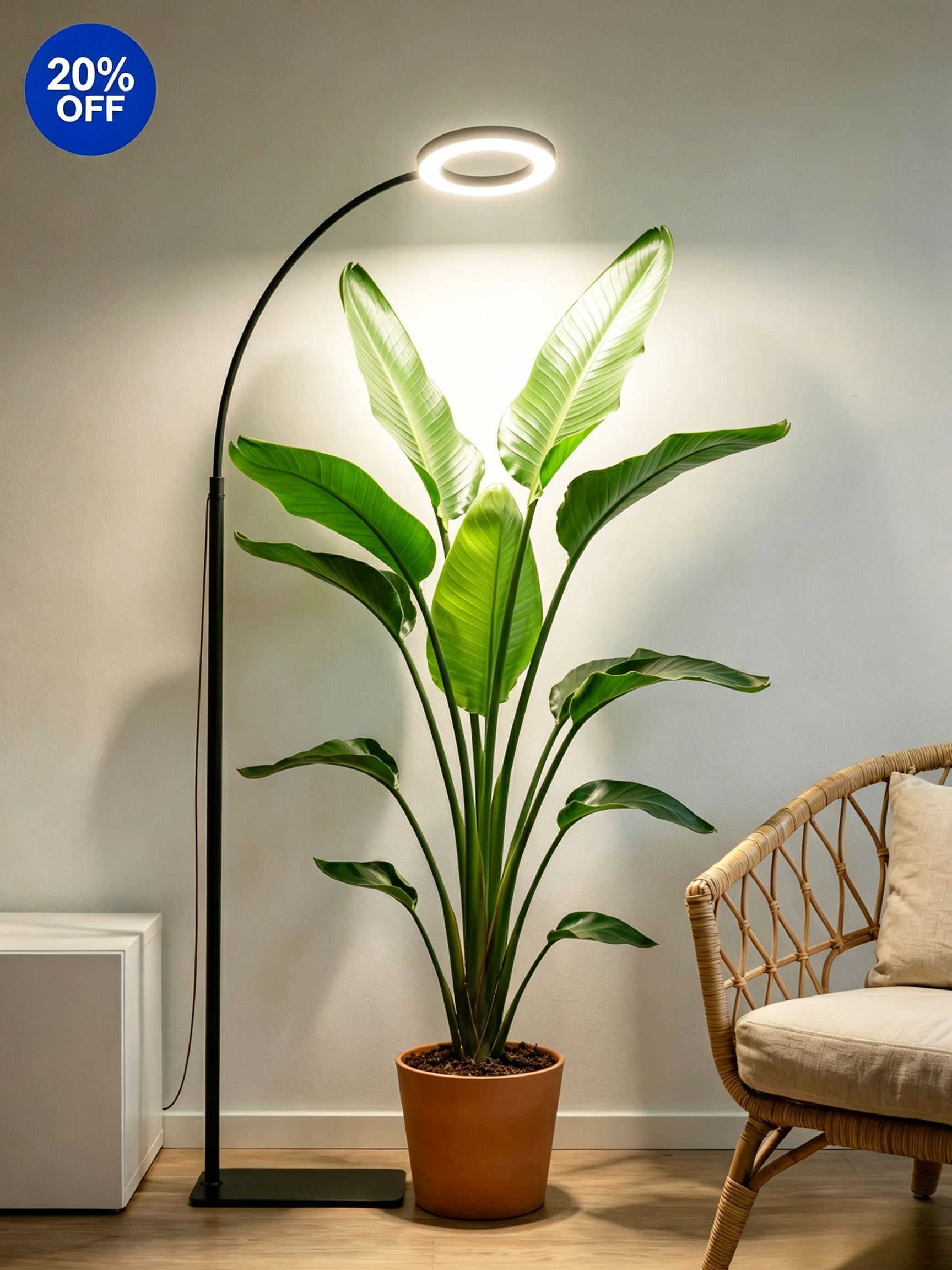 GLOWRIUM G2 | 36W LED Pflanzenlampe Vollspektrum, Standfuß