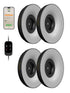 GLOWRIUM G7 Smart Full Spectrum LED Puck Grow Light Black 4-pack