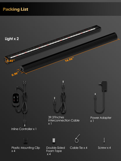 Smart LED Grow Light for Indoor Plants-G6 Full Spectrum 3500K, Auto Timer, Stepless Dimming, Modular, Plug &amp; Play