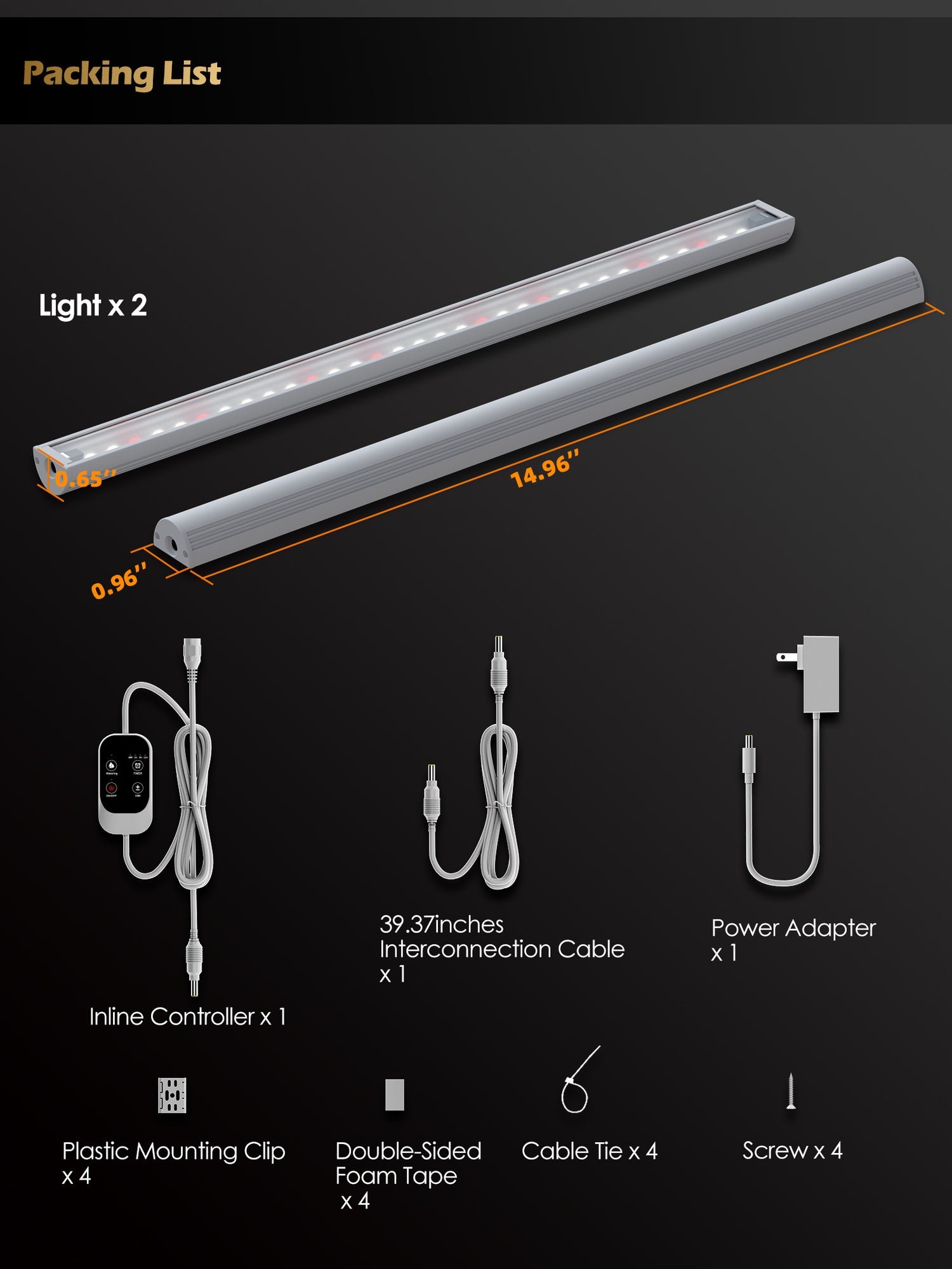 Smart LED Grow Light for Indoor Plants-G6 Full Spectrum 3500K, Auto Timer, Stepless Dimming, Modular, Plug &amp; Play
