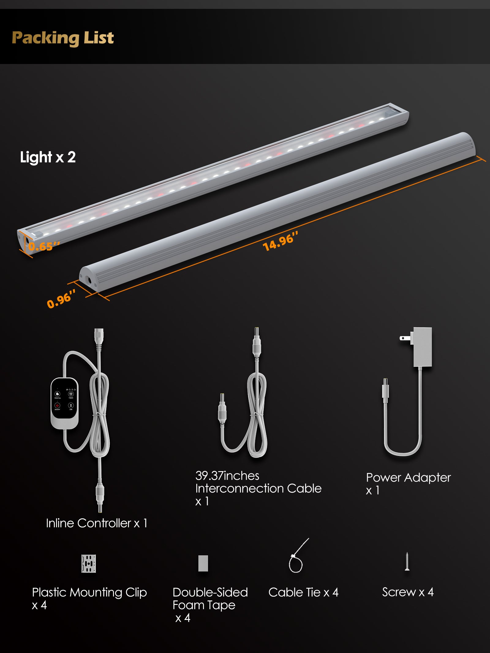 Smart LED Grow Light for Indoor Plants-G6 Full Spectrum 3500K, Auto Timer, Stepless Dimming, Modular, Plug &amp; Play