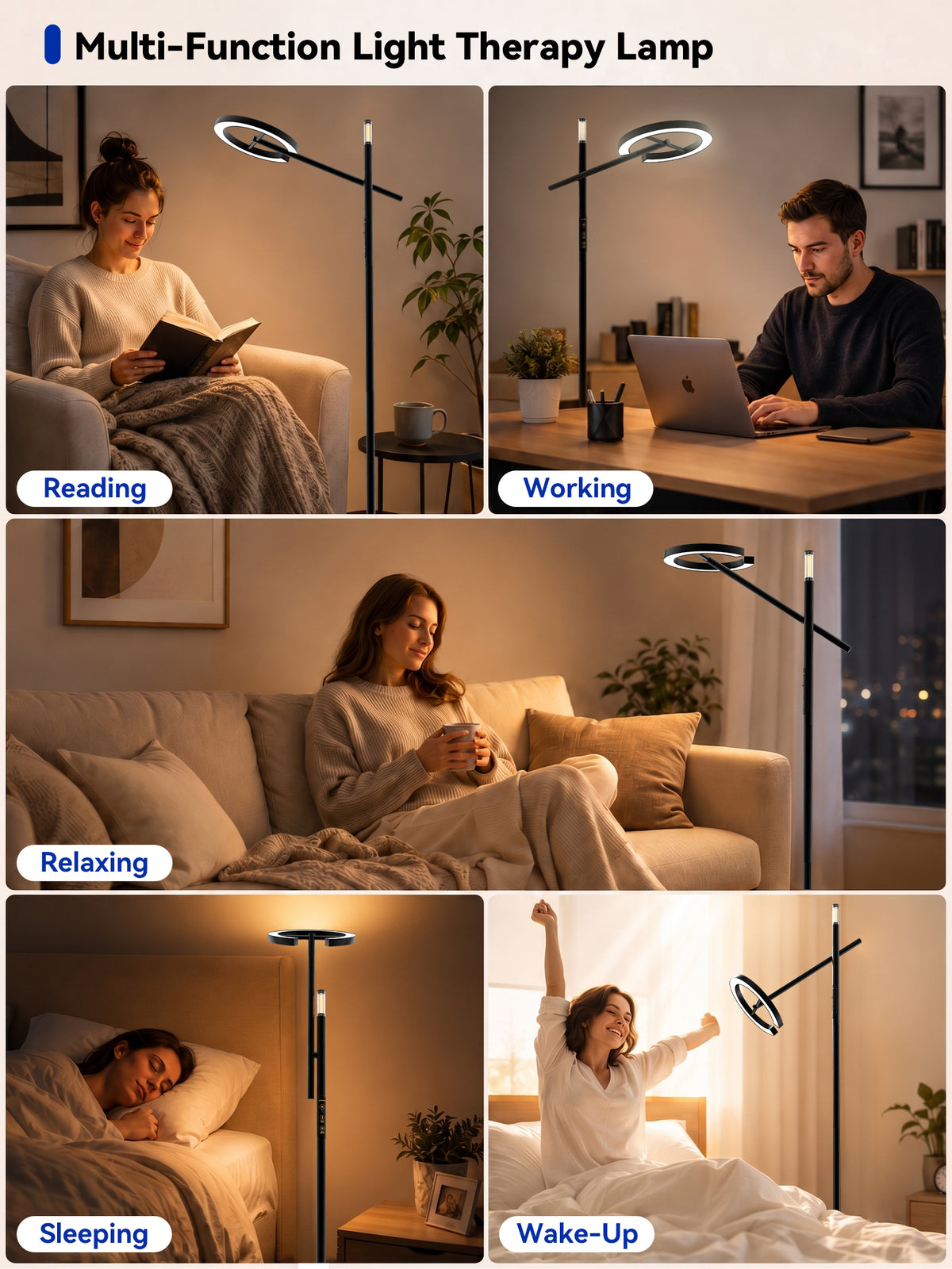 GLOWRIUM® H1 Smart Home Floor Lamp with APP Control &amp; Stepless Dimmable