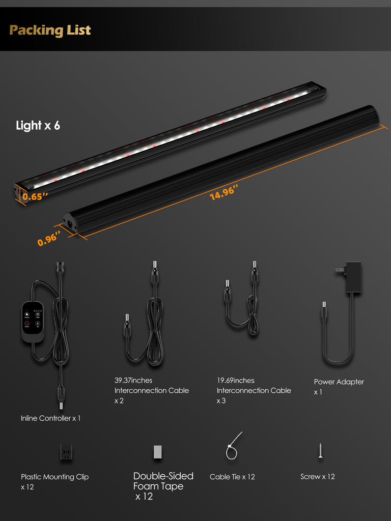 GLOWRIUM® G6 Smart LED Grow Light for Indoor Plants - Full Spectrum, Auto Timer, Stepless Dimming, Modular, Plug & Play