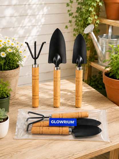 GLOWRIUM 3-Piece Garden Tool Set