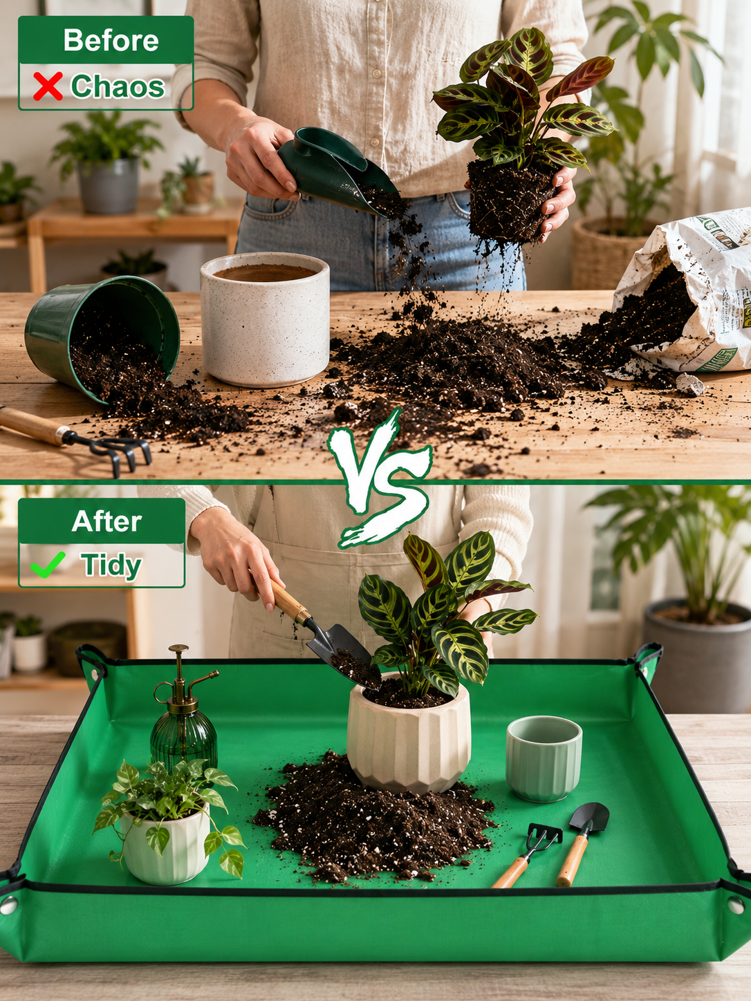 GLOWRIUM Repotting Mat – A Cleaner, Easier Way to Care for Your Plants