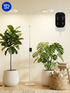 White dual head Glowrium G2 Pro floor grow light for large plants
