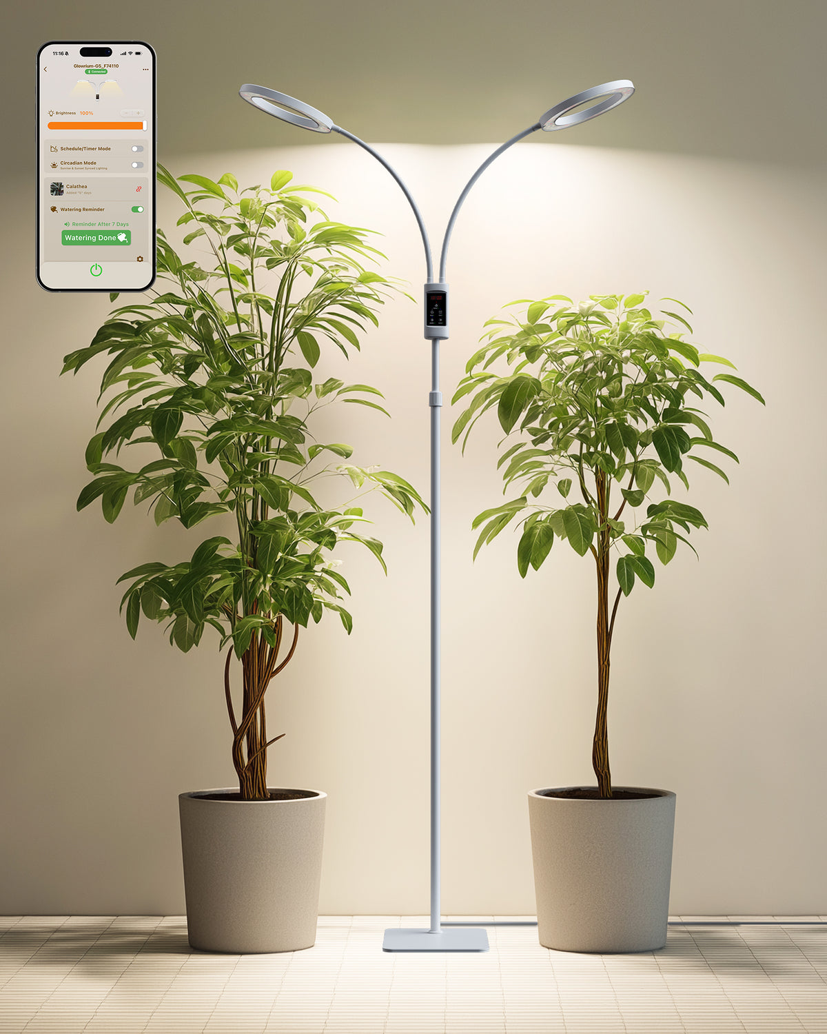 GLOWRIUM G5 | 48W Smart Full Spectrum LED Floor Grow Light