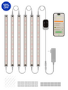GLOWRIUM G6 48W Smart Full Spectrum LED Grow Light Strip kit with power adapter and app control