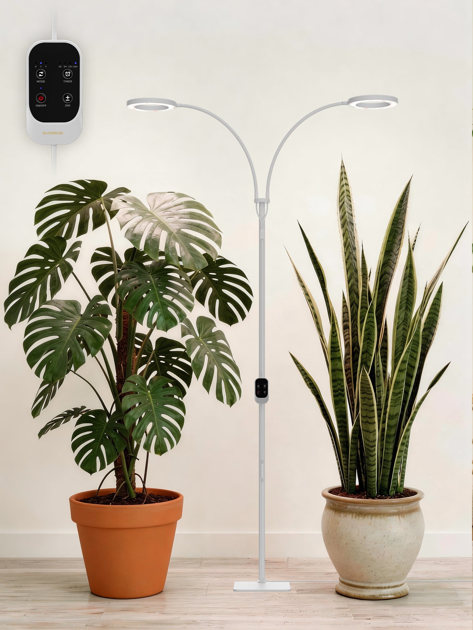 GLOWRIUM®Grow Light  Full Spectrum LED Floor Plant Light for Indoor Plants-G2
