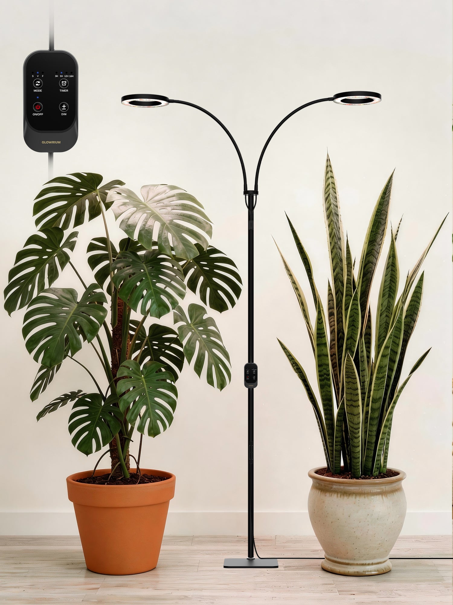 GLOWRIUM®Grow Light  Full Spectrum LED Floor Plant Light for Indoor Plants-G2