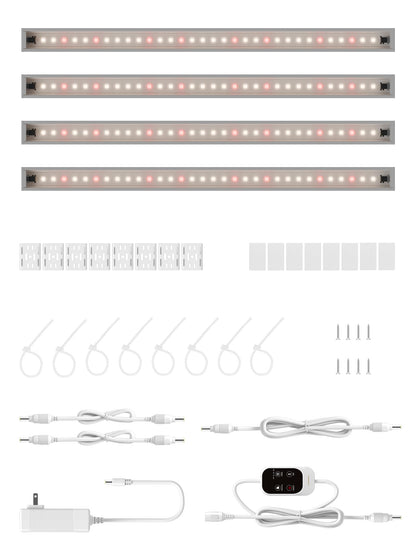 GLOWRIUM Smart LED Grow Light for Indoor Plants - Full Spectrum, Auto Timer, Stepless Dimming, Modular, Plug &amp; Play-G6