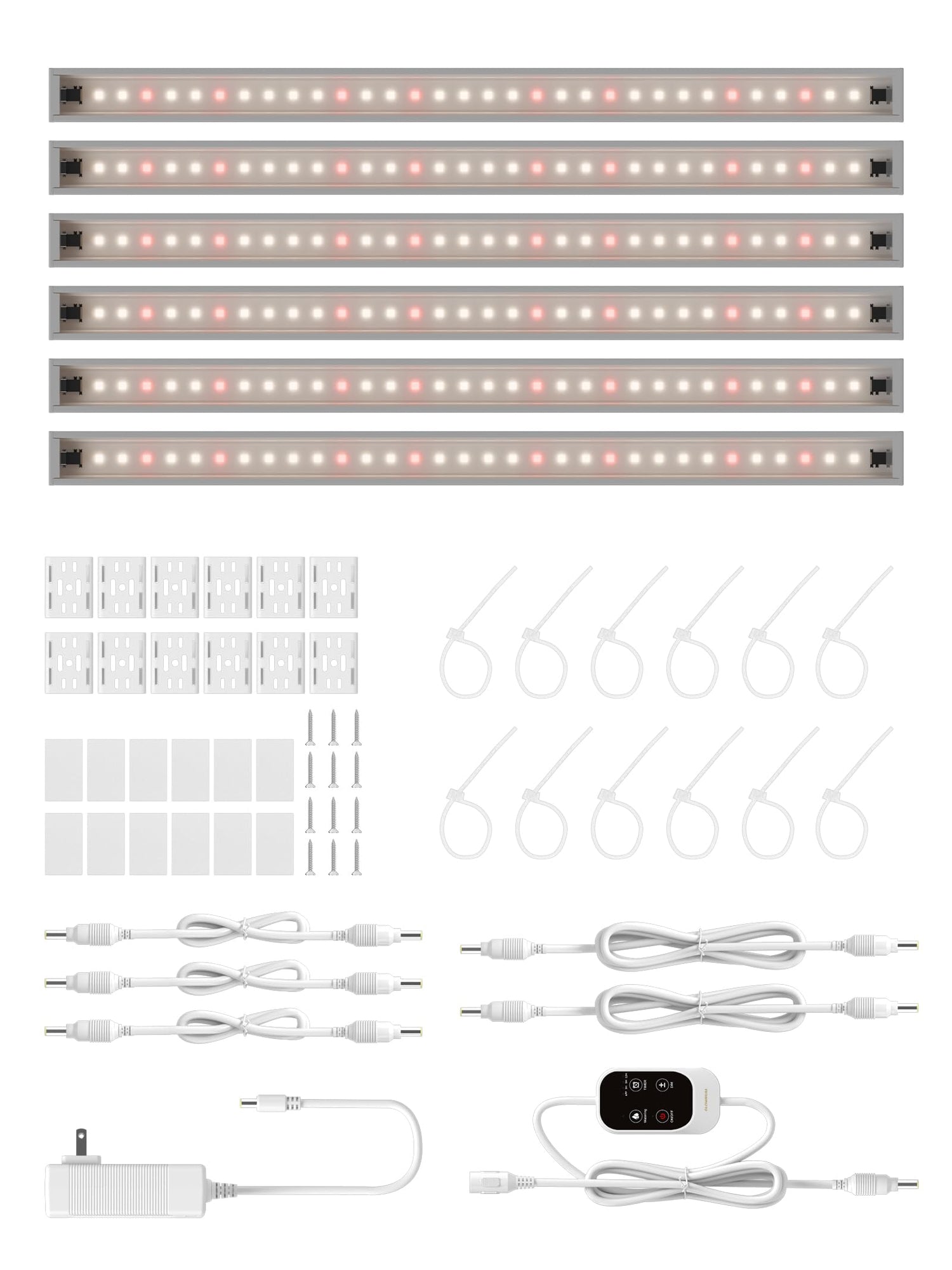 GLOWRIUM Smart LED Grow Light for Indoor Plants - Full Spectrum, Auto Timer, Stepless Dimming, Modular, Plug &amp; Play-G6