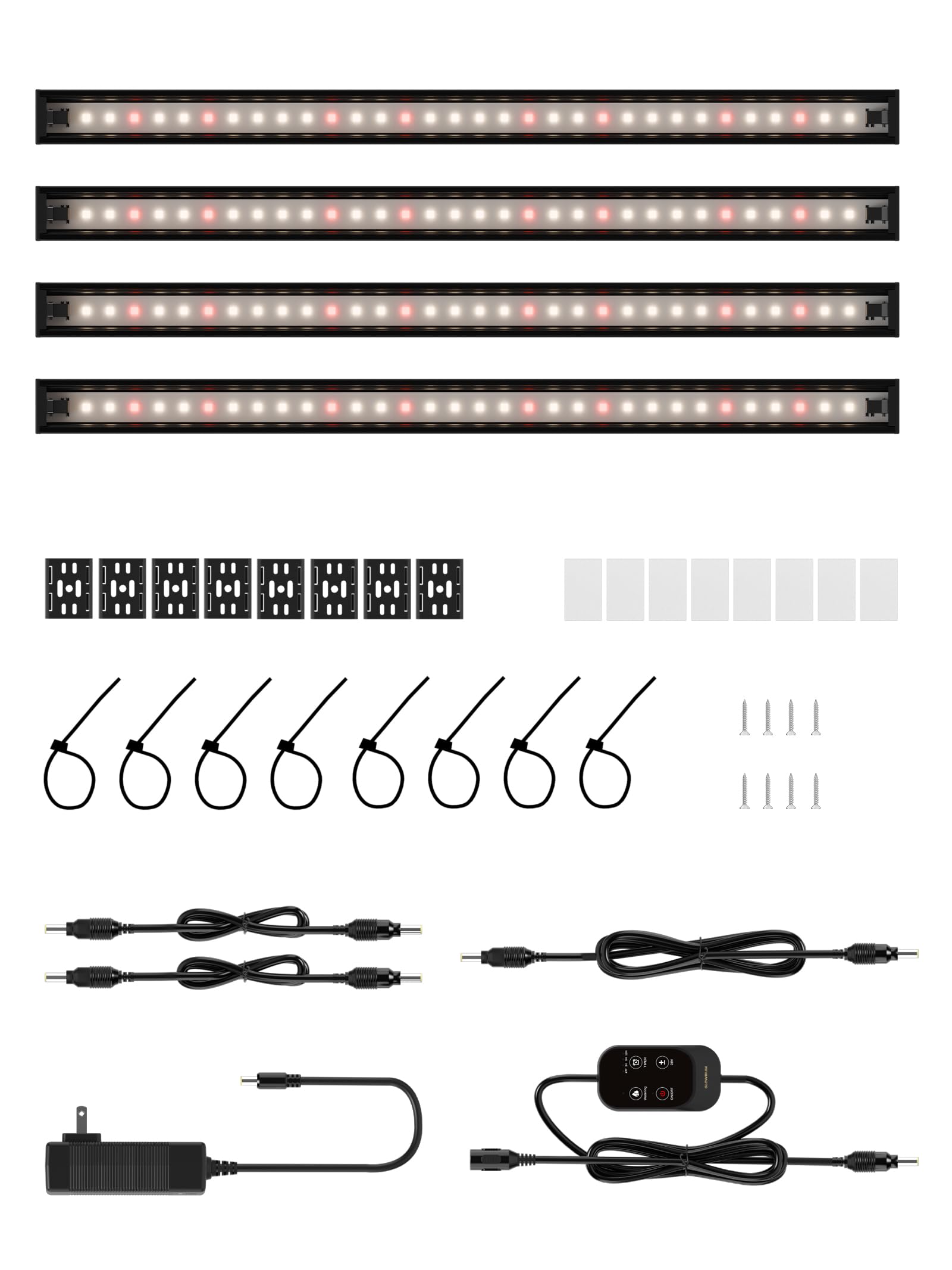 GLOWRIUM Smart LED Grow Light for Indoor Plants - Full Spectrum, Auto Timer, Stepless Dimming, Modular, Plug &amp; Play-G6