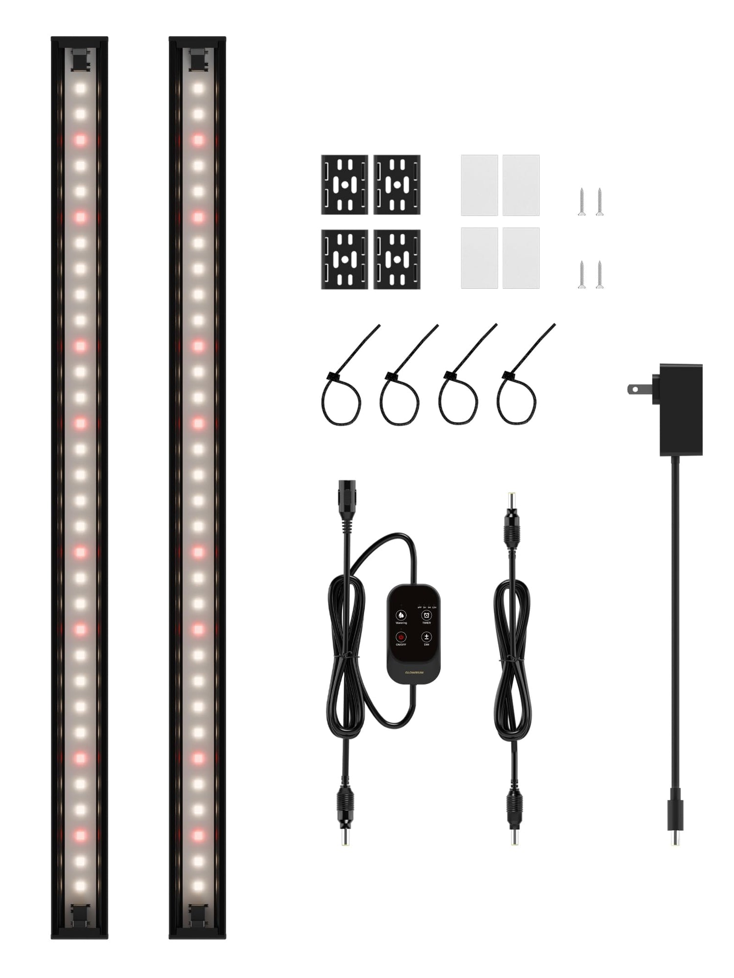 GLOWRIUM Smart LED Grow Light for Indoor Plants - Full Spectrum, Auto Timer, Stepless Dimming, Modular, Plug &amp; Play-G6