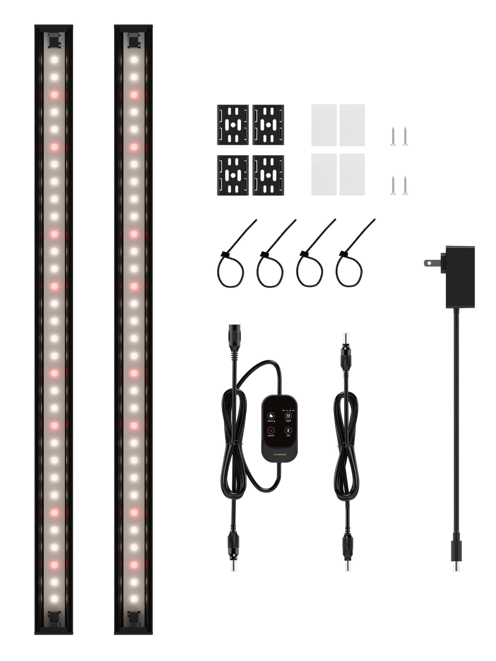 GLOWRIUM Smart LED Grow Light for Indoor Plants - Full Spectrum, Auto Timer, Stepless Dimming, Modular, Plug &amp; Play-G6