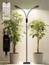 GLOWRIUM G5 Smart Black 48W Dual-Head Full Spectrum Floor Grow Light for Most Indoor Plants
