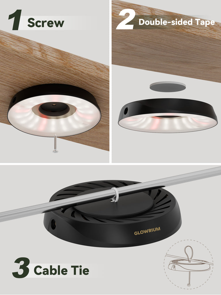 GLOWRIUM G7 | 48W Smart Full Spectrum LED Puck Grow Light