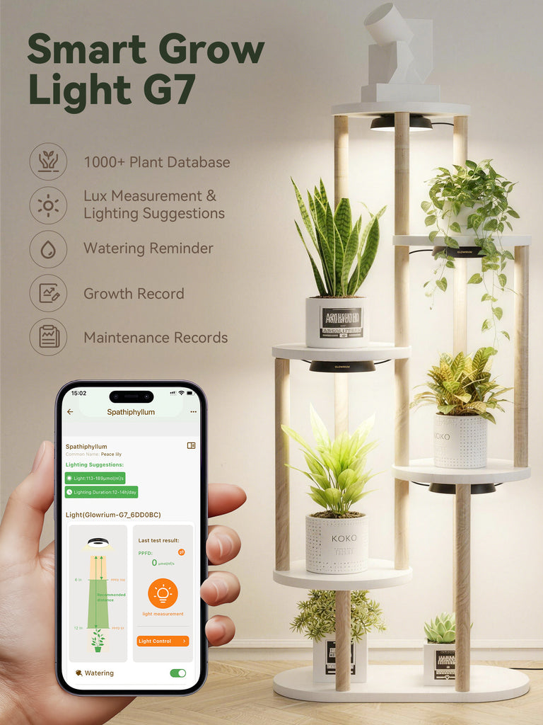 GLOWRIUM G7 | 48W Smart Full Spectrum LED Puck Grow Light