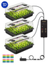 GLOWRIUM G9 Seed Starter Kit with 30W Grow Lights and 3-Pack Trays