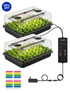 GLOWRIUM G9 Seed Starter Kit with 20W Grow Lights and 2-Pack Trays