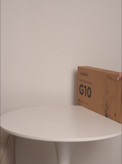 GLOWRIUM® G10 Smarte Pflanzenlampe für Zimmerpflanzen, Vollspektrum Standleuchte mit App-Steuerung, Auto-Timer, Teleskop-Verstellung für große Pflanzen