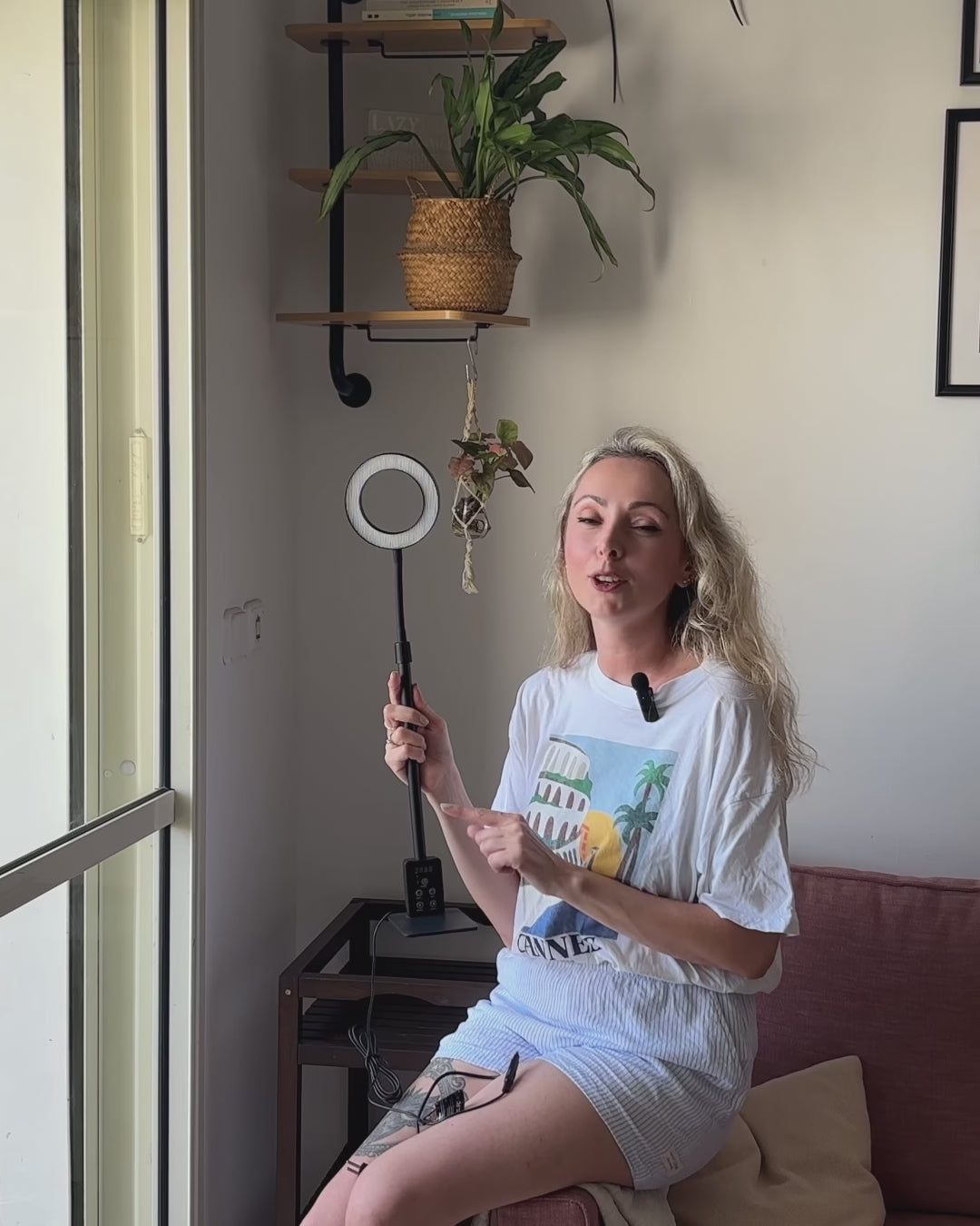 GLOWRIUM Smart Grow Light – Full-Spectrum Indoor Plant Lamp with App Control, Adjustable Height, Plant Care Assistant &amp; Dual Timer-G4