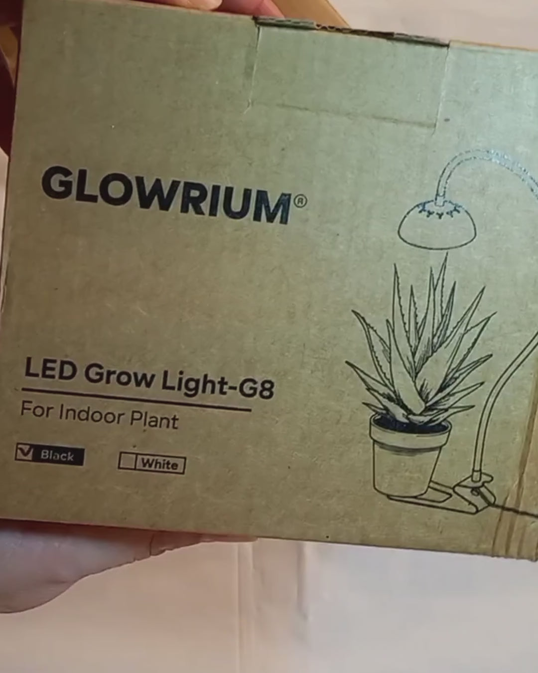 GLOWRIUM 10W Smart Grow Light – Full Spectrum LED for Indoor Plants-G8