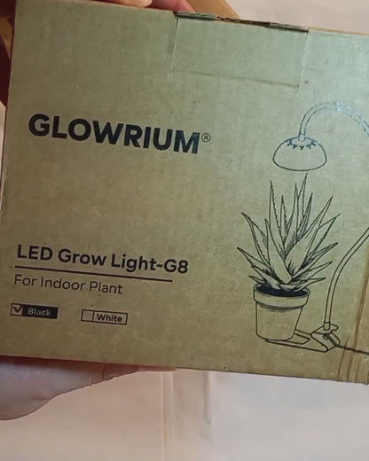 GLOWRIUM 10W Smart Grow Light – Full Spectrum LED for Indoor Plants-G8